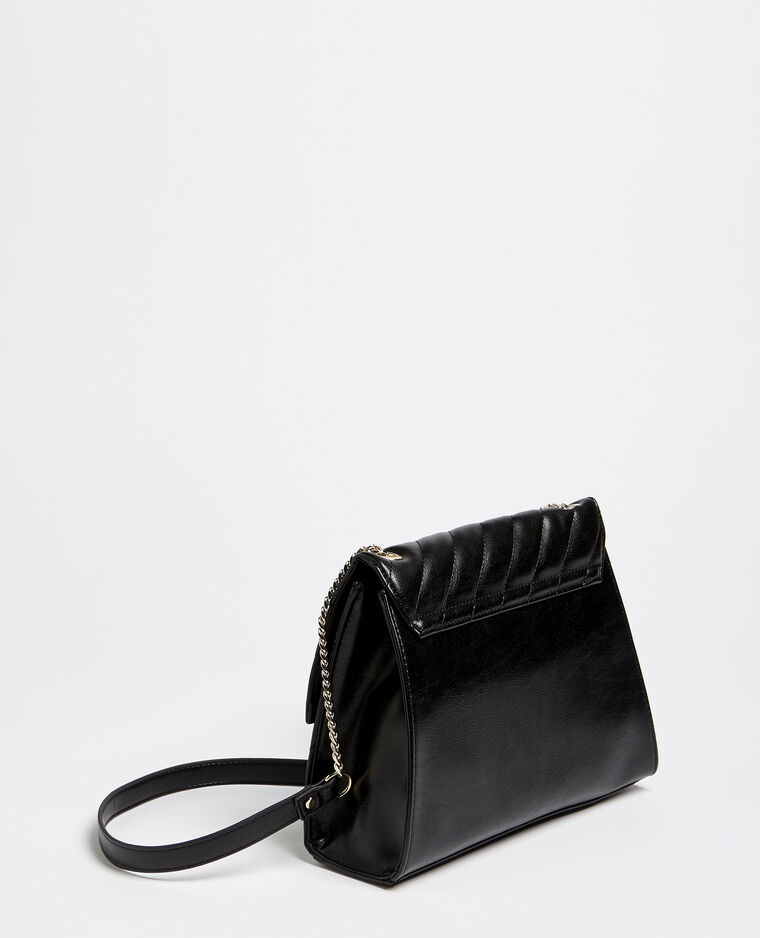 Sac faux cuir effet matelassé noir - Pimkie