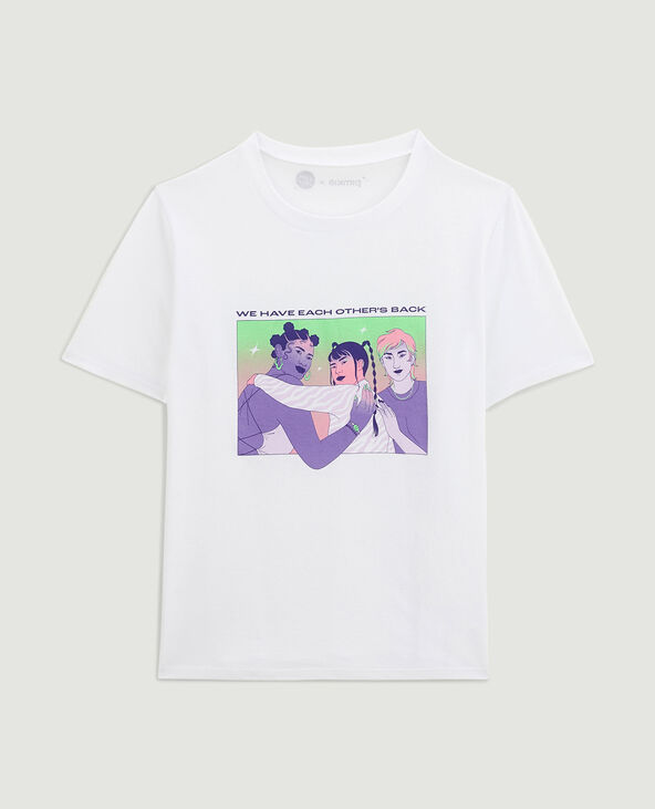 T-shirt pimkie X En avant toute(s) blanc - Pimkie