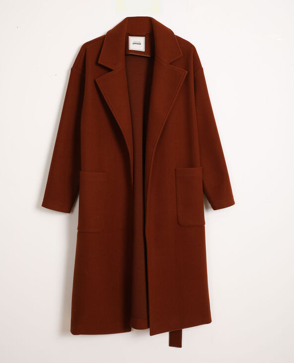 Manteau long a ceinture