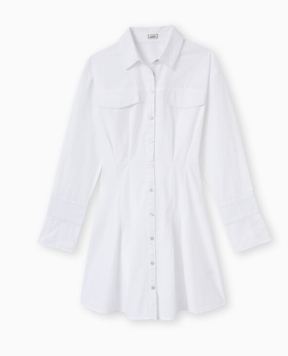 Robe chemise taille cintree