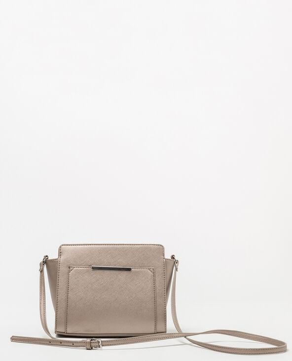 Petit sac trapèze argenté - Pimkie