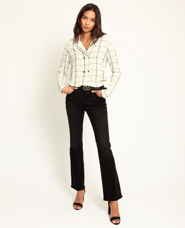 Chemise à carreaux blanc - Pimkie