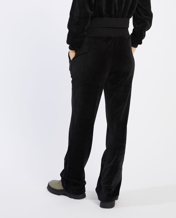 Pantalon velours ras gris foncé - Pimkie