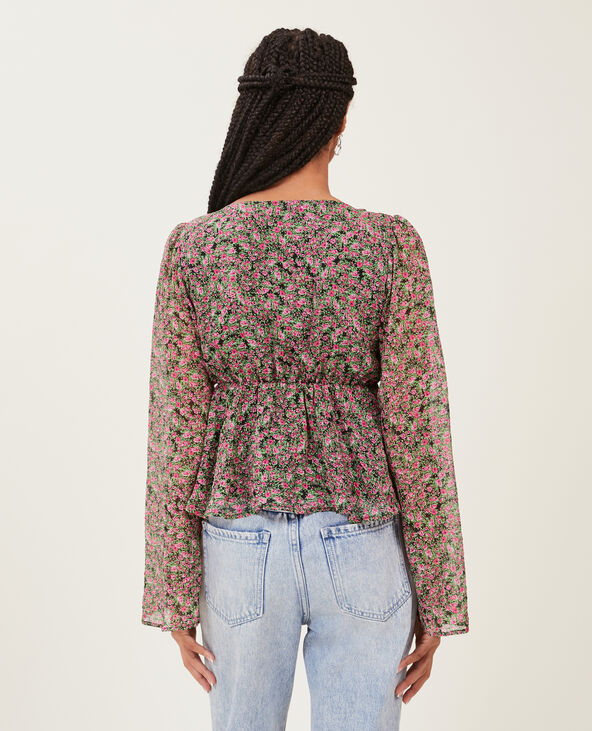 Blouse en tissu léger rose - Pimkie