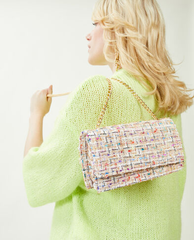 Sac boxy en tweed blanc - Pimkie