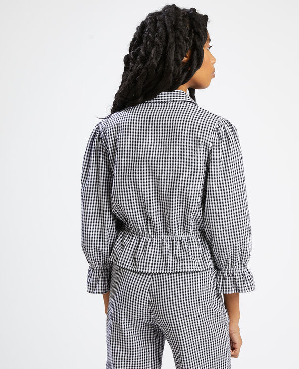Blouse à boutons noir - Pimkie