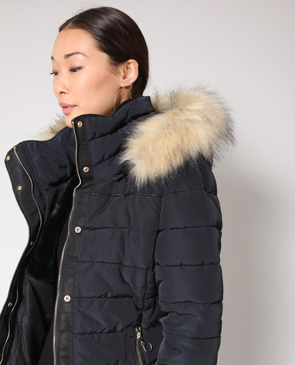 Doudoune fausse sales fourrure femme