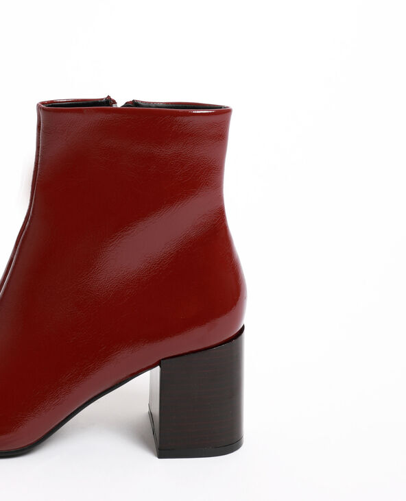 Bottines talons vernis