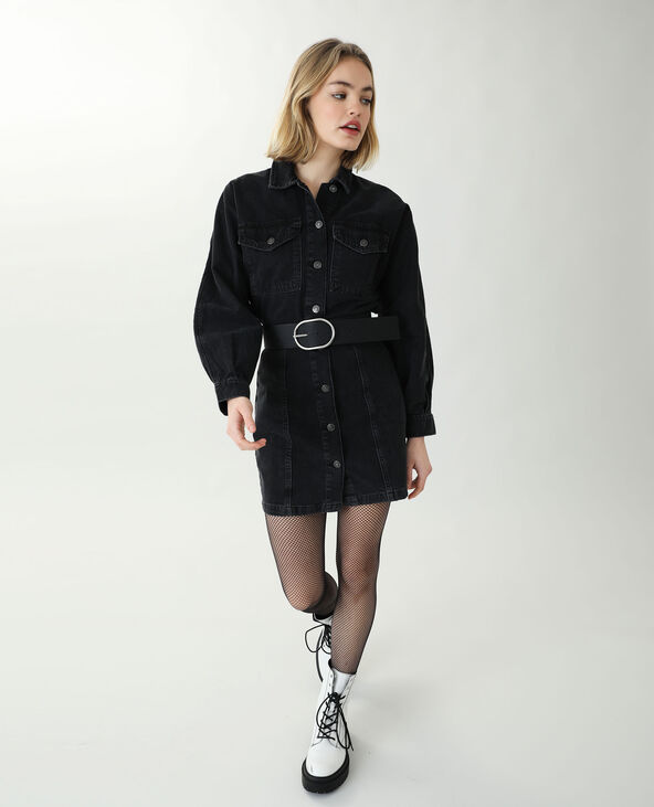 Robe en jean noir - Pimkie