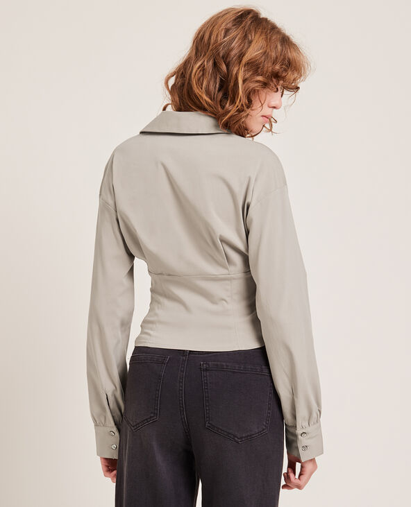 Chemisier style corset taupe - Pimkie