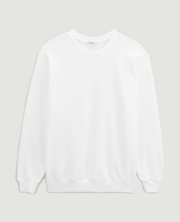 Sweat col rond blanc - Pimkie