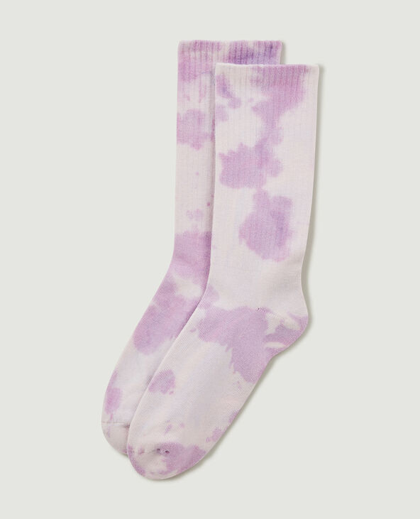 Paire de chaussettes tie and dye rose clair - Pimkie