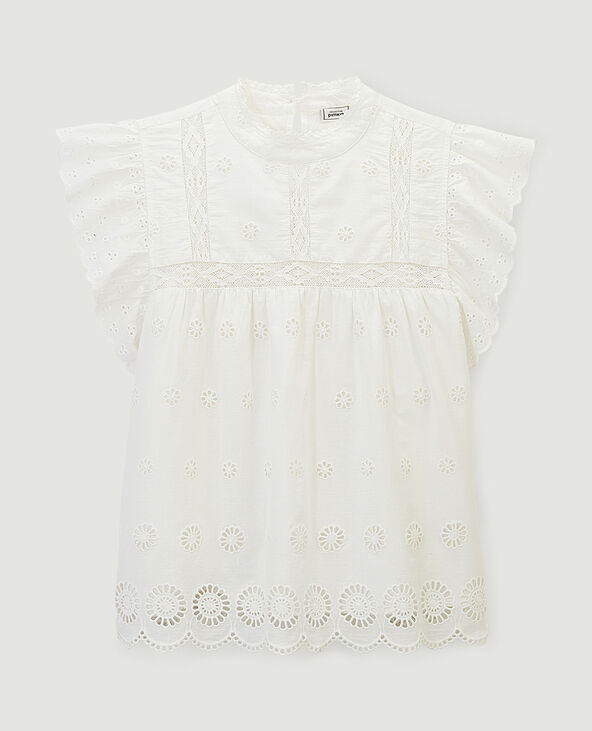 Haut en dentelle blanc - Pimkie