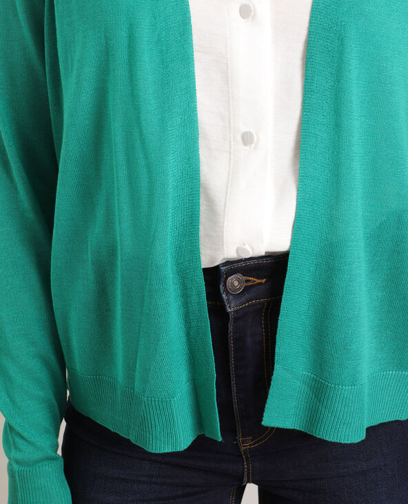 Gilet fin vert émeraude - Pimkie