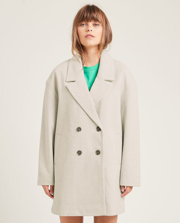 Manteau court oversize écru - Pimkie