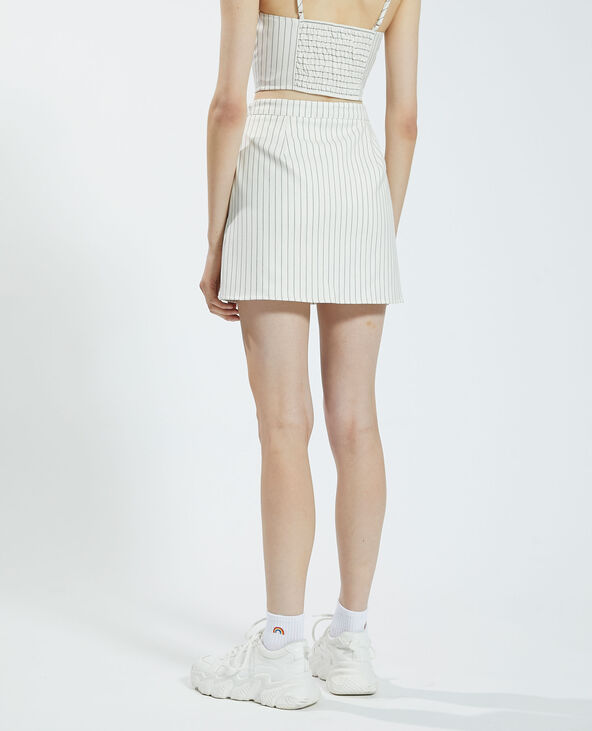 Jupe-short rayée écru - Pimkie