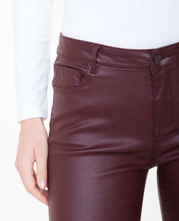 Skinny 7/8 enduit violet - Pimkie
