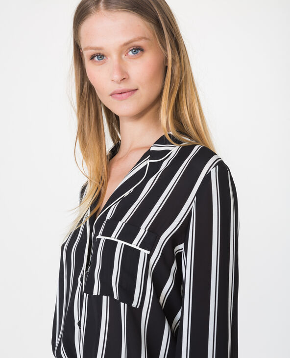 Chemise style pyjama noir - Pimkie