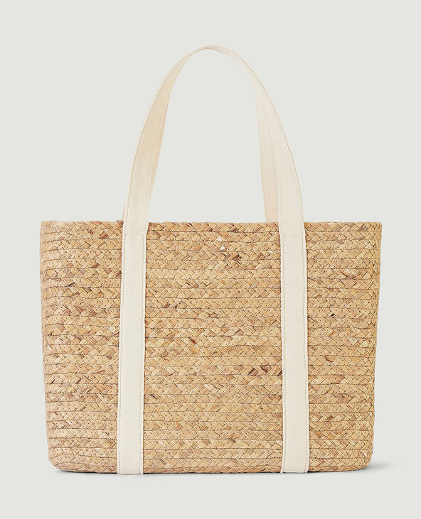 Sac cabas paille écru - Pimkie