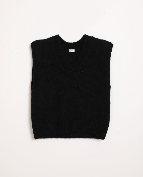 Gilet sans hot sale manche noir