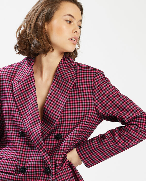 Veste blazer a carreaux