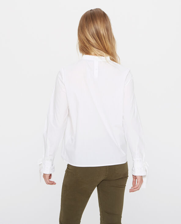Blouse à col montant blanc - Pimkie