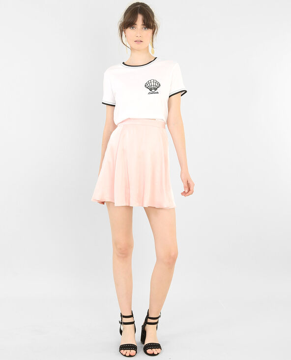 T-shirt coquillage blanc - Pimkie