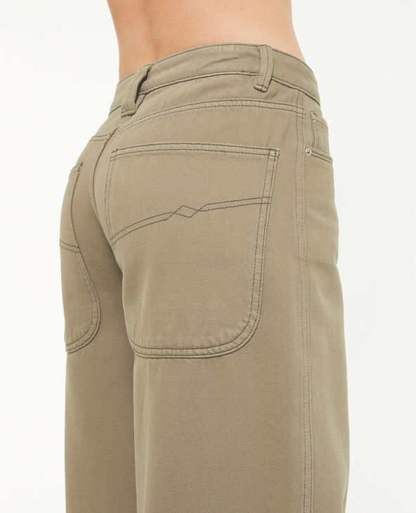 Jean large loose vert kaki - Pimkie