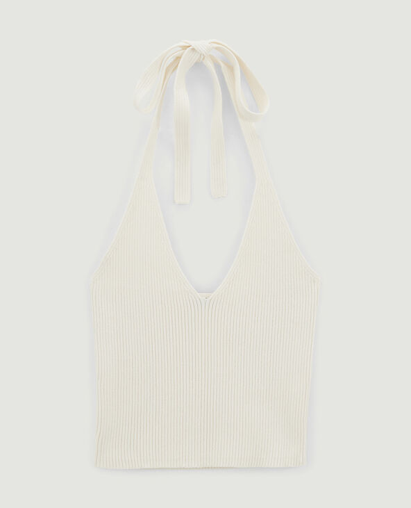 Dos-nu en maille beige - Pimkie