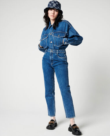 Veste en jean bleu foncé - Pimkie