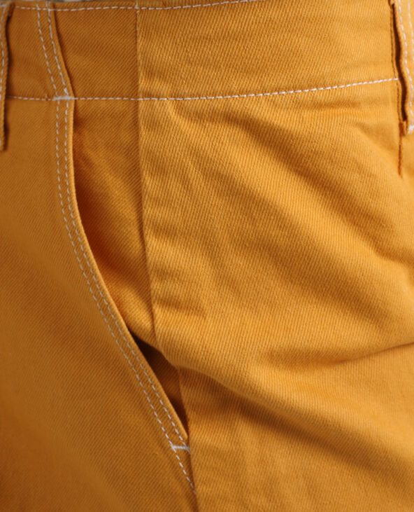Jupe en jean jaune ocre - Pimkie