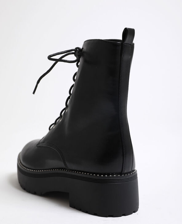 Boots style motard noir - Pimkie