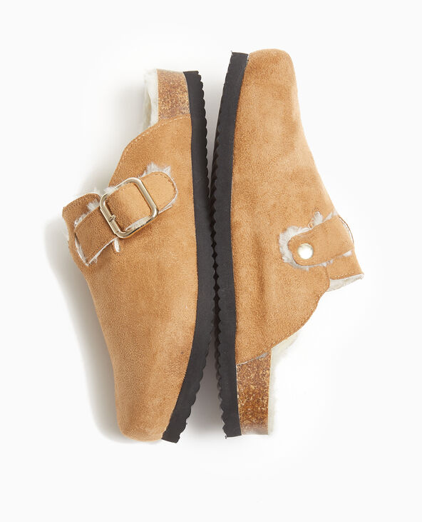 Mules sabots fourrées beige - Pimkie