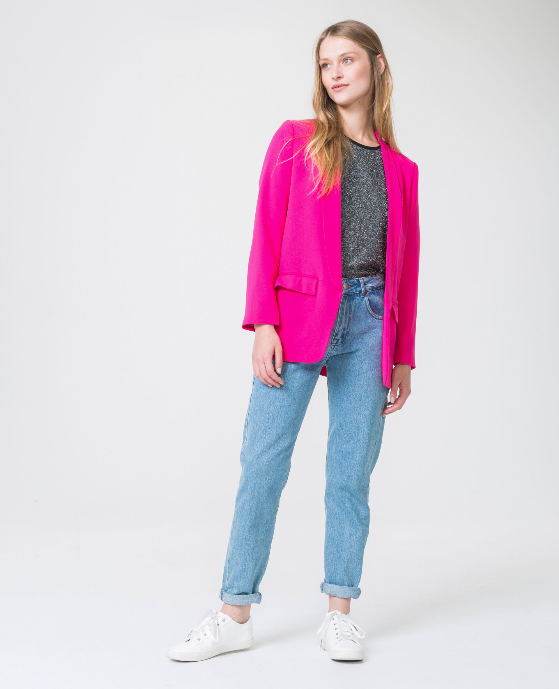 Veste blazer rose fushia - 323198I21A02 | Pimkie