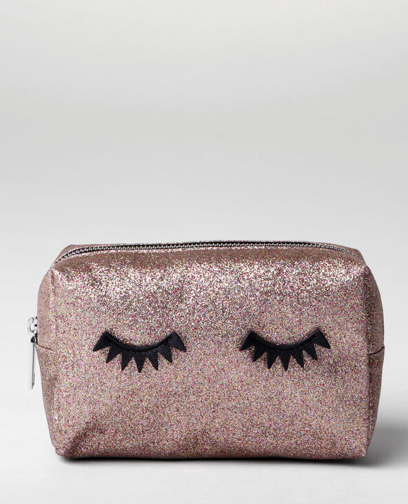 Trousse make up glitter eyes doré - Pimkie