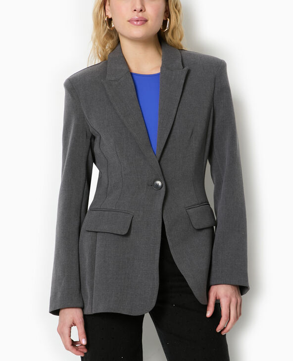 Veste blazer cintrée gris - Pimkie
