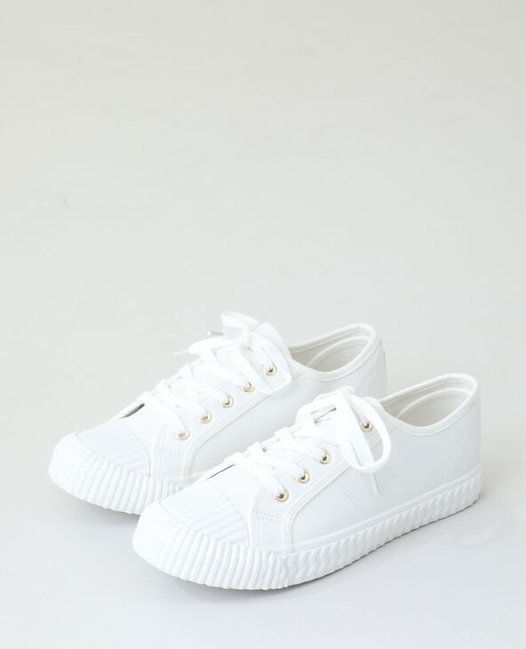 Baskets à lacets blanc - Pimkie