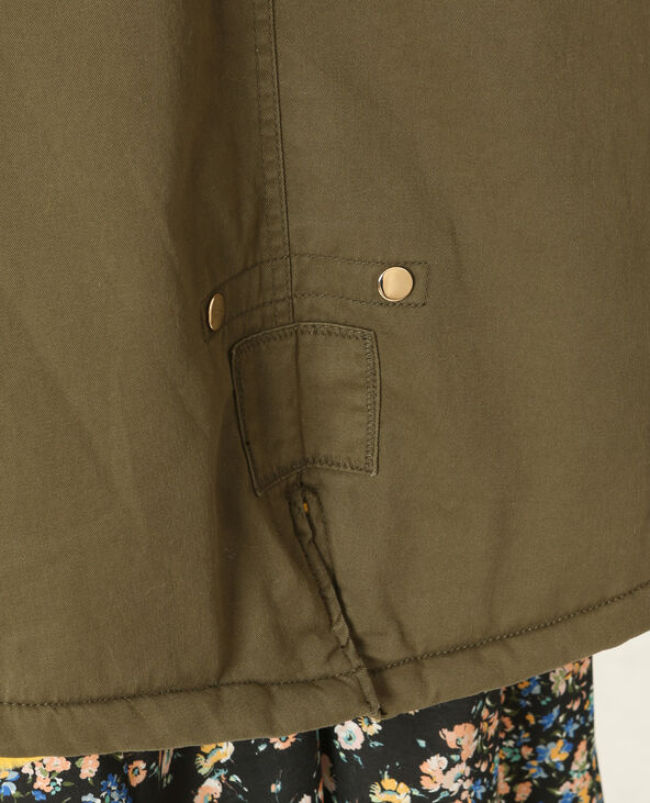 Longue parka à capuche vert kaki - Pimkie