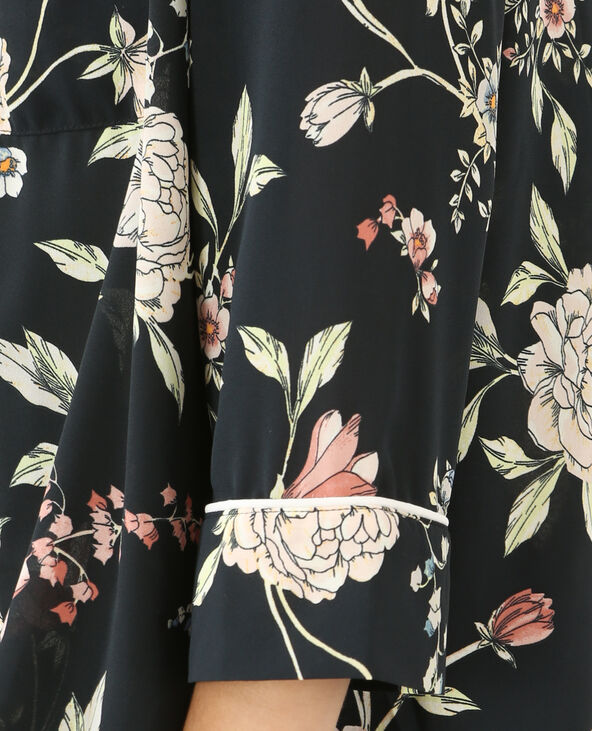 Chemise style pyjama noir - Pimkie
