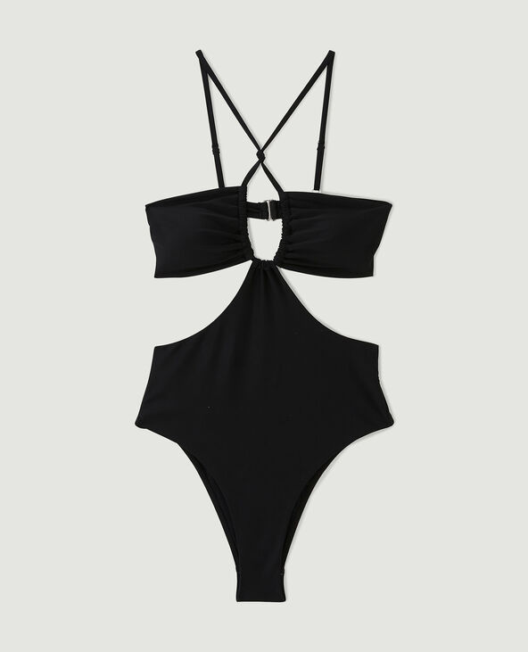 Maillot de bain 1 pièce trikini noir - Pimkie