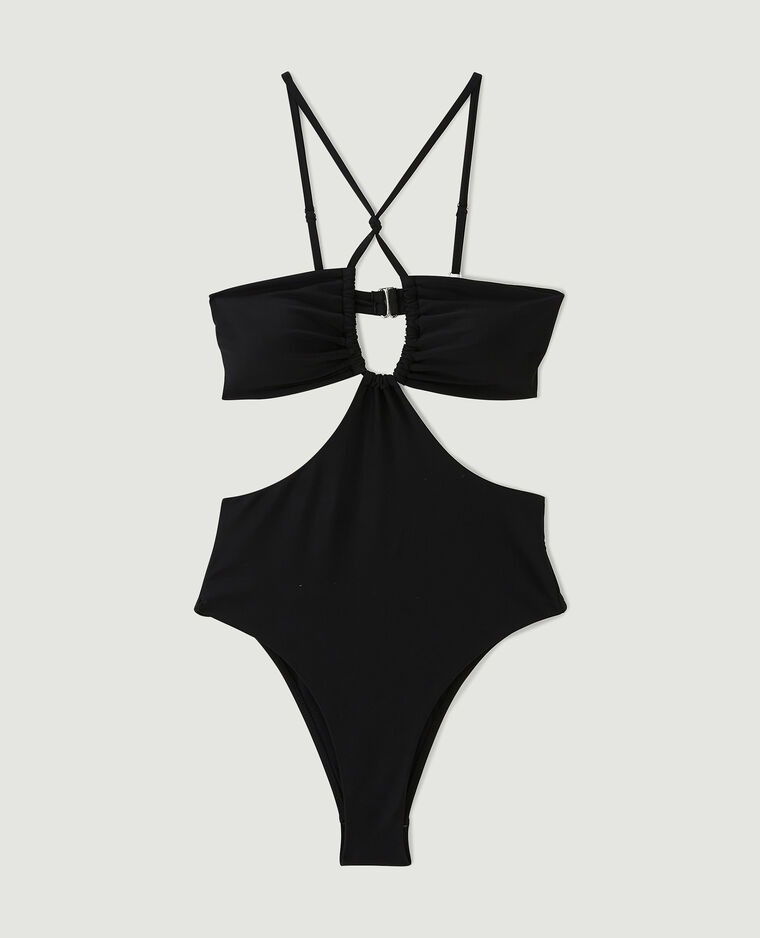 Maillot de bain 1 pièce trikini noir - Pimkie
