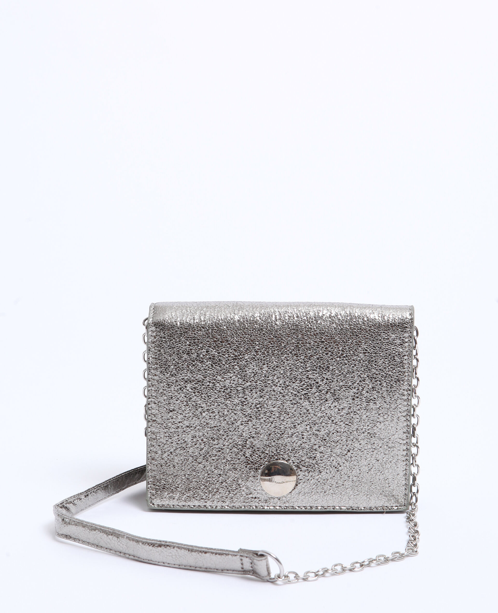 Sac a main gris argent