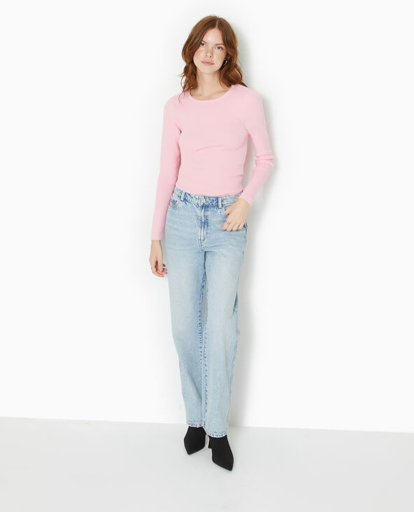 Pull fin avec dos-nu rose - Pimkie