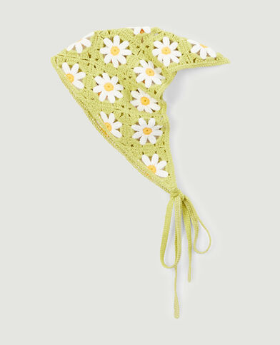 Foulard en crochet vert - Pimkie
