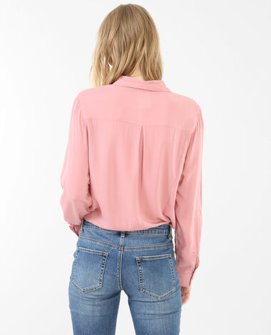 Chemise unie vieux rose - Pimkie