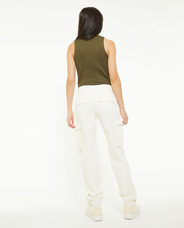 Pantalon cargo taille basse beige - Pimkie