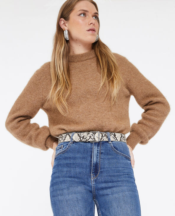 Ceinture effet python blanc - Pimkie