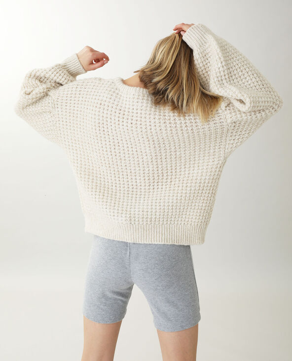 Pull grosse maille rose clair - Pimkie