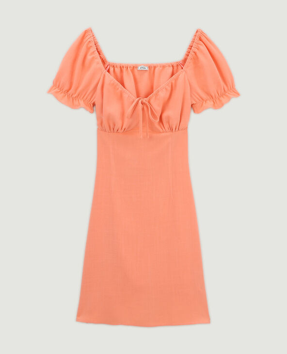 Robe courte dos-nu avec laçage rose - Pimkie