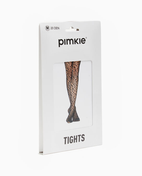 Collants léopard noir - Pimkie